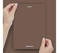 Hemway Mocha Brown Peel & Stick Sample Chalk Based Furniture Paint | A5 Accurate Colour Swatch, Mess-Free Alternative to Paint Tester Pots, Easy To Use, Eco-friendly, Interior Furniture