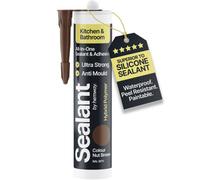 Hemway Nut Brown Kitchen & Bathroom Sealant & Adhesive 300Ml 1 Pack