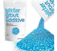 Hemway Ocean Blue Glitter Grout Additive 100g Metallic Flakes for Adding Sparkle to Kitchen & Bathroom Tiles | Enhance Your Indoor Grouting Projects with a Durable Sparkly Effect