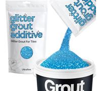 Hemway Ocean Blue Glitter Grout Additive Ultrafine 100g Metallic Flakes for Adding Sparkle to Kitchen & Bathroom Tiles | Enhance Your Indoor Grouting Projects with a Durable Sparkly Effect