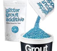 Hemway Ocean Blue Holographic Glitter Grout Additive 100g Metallic Flakes for Adding Sparkle to Kitchen & Bathroom Tiles | Enhance Your Indoor Grouting Projects with a Durable Sparkly Effect
