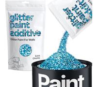 Hemway Ocean Blue Holographic Glitter Paint Additive Extra Chunky 100g for Adding Sparkle to Paints & Varnish | Paint Walls Sparkly Add to Emulsion, Acrylic or Lacquer Indoor