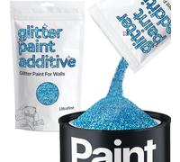 Hemway Ocean Blue Holographic Glitter Paint Additive Ultrafine 100g for Adding Sparkle to Paints & Varnish | Paint Walls Sparkly Add to Emulsion, Acrylic or Lacquer Indoor