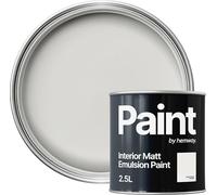 Hemway Off White Paint 2.5 L, Indoor Matt Finish, One Coat, Wall Paint, Acrylic & Water-Based Emulsion, Quick Dry & High Coverage for the Kitchen, Bathroom & Bedroom Walls & Ceiling