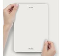 Hemway Off White Peel & Stick Sample Chalk Paint | A5 Accurate Colour Swatch, Mess-Free Alternative to Paint Tester Pots, Easy To Use, Eco-friendly, for Interior Furniture & Walls