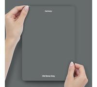 Hemway Old Stone Grey Peel & Stick Sample Chalk Paint | A5 Accurate Colour Swatch, Mess-Free Alternative to Paint Tester Pots, Easy To Use, Eco-friendly, for Interior Furniture & Walls