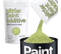 Hemway Olive Green Glitter Paint Additive Microfine 100g for Adding Sparkle | for Paints & Varnish | Paint Walls Sparkly Add to Emulsion, Acrylic or Lacquer Indoor