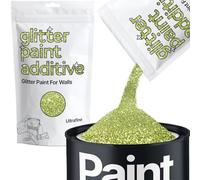 Hemway Olive Green Glitter Paint Additive Ultrafine 100g for Adding Sparkle | for Paints & Varnish | Paint Walls Sparkly Add to Emulsion, Acrylic or Lacquer Indoor