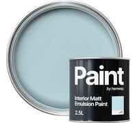 Hemway Pastel Blue Paint 2.5 L, Indoor Matt Finish, One Coat, Wall Paint, Acrylic & Water-Based Emulsion, Quick Dry & High Coverage for the Kitchen, Bathroom & Bedroom Walls & Ceiling