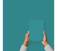 Hemway Peacock Blue Peel & Stick Sample Interior Paint | A5 Accurate Colour Swatch, Mess-Free Alternative to Paint Tester Pots, Easy To Use, Eco-friendly, for Kitchen Bathroom Living Room