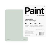 Hemway - Peel & Stick Sample for Our Chalk Based Furniture Matt Paint - Aquamarine Blue | A5 Damage-Free, Accurate Colour Swatch | Test Our Chalky Matt Shabby Chic Finishes for Interior Decor