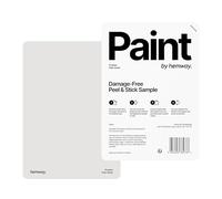 Hemway - Peel & Stick Sample for Our Chalk Based Furniture Matt Paint - Pale Violet | A5 Damage-Free, Accurate Colour Swatch | Test Our Chalky Matt Shabby Chic Finishes for Interior Decor