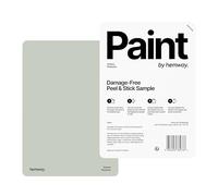Hemway - Peel & Stick Sample for Our Interior Paint - Pistachio Green | A5 Damage-Free, Accurate Colour Swatch | Test Our Matt Finishes for Interior Decor | Easy to use and eco-friendly