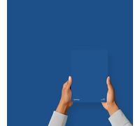 Hemway - Peel & Stick Sample for Our Interior Paint - Royal Blue | A5 Damage-Free, Accurate Colour Swatch | Test Our Matt Finishes for Interior Decor | Easy to use and eco-friendly