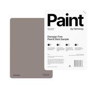 Hemway - Peel & Stick Sample for Our Interior Paint - Taupe Brown | A5 Damage-Free, Accurate Colour Swatch | Test Our Matt Finishes for Interior Decor | Easy to use and eco-friendly