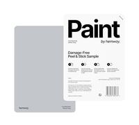 Hemway Peel & Stick Sample For Our Interior Paint | A5 Damage-free, Accurate Colour Swatch | Test Our Matt Finishes For Interior Decor | Easy To Use And Eco-friendly - Winter Grey
