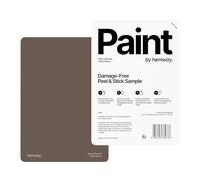 Hemway - Peel & Stick Sample for Our Premium Chalk Paint - Cedar Brown | A5 Damage-Free, Accurate Colour Swatch | Easily Test Our Chalky Matt Shabby Chic Finishes for Interior Furniture & Walls