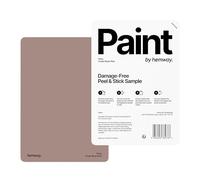 Hemway - Peel & Stick Sample for Our Premium Chalk Paint - Cinder Blush Pink | A5 Damage-Free, Accurate Colour Swatch | Easily Test Our Chalky Matt Shabby Chic Finishes for Interior Furniture & Walls