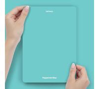 Hemway Peppermint Blue Peel & Stick Sample Chalk Based Furniture Paint | A5 Accurate Colour Swatch, Mess-Free Alternative to Paint Tester Pots, Easy To Use, Eco-friendly, Interior Furniture