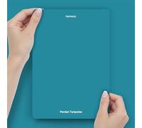 Hemway Persian Turquoise Peel & Stick Sample Chalk Paint | A5 Accurate Colour Swatch, Mess-Free Alternative to Paint Tester Pots, Easy To Use, Eco-friendly, for Interior Furniture & Walls