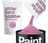 Hemway Pink Holographic Glitter Paint Additive 100g for Adding Sparkle to Paints & Varnish | Paint Walls Sparkly Add to Emulsion, Acrylic or Lacquer Indoor