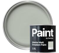 Hemway Pistachio Green Paint 2.5 L, Indoor Matt Finish, One Coat, Wall Paint, Acrylic & Water-Based Emulsion, Quick Dry & High Coverage for the Kitchen, Bathroom & Bedroom Walls & Ceiling