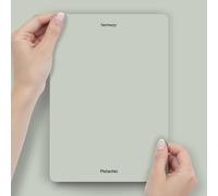 Hemway Pistachio Green Peel & Stick Sample Exterior Paint | A5 Accurate Colour Swatch, Mess-Free Alternative to Paint Tester Pots, Easy To Use, Eco-friendly, for House, Shed, Wall, Fence