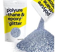 Hemway Polyurethane & Epoxy Glitter - Azure Blue | 500g Fine Metallic Flake Sequins for Resin Crafts | Craft Supplies for Tumblers, Candles, Coasters, Glass & Floor Art Decoration