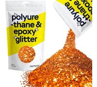 Hemway Polyurethane & Epoxy Glitter - Copper | 100g Extra Chunky Metallic Flake Sequins for Halloween Crafts | Craft Supplies for Tumblers, Candles, Coasters & Autumn Décor