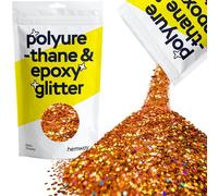 Hemway Polyurethane & Epoxy Glitter - Copper Holographic | 100g Extra Chunky Metallic Flake Sequins for Halloween Crafts | Craft Supplies for Tumblers, Candles, Coasters & Autumn Décor