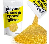 Hemway Polyurethane & Epoxy Glitter - Gold | 500g Fine Metallic Flake Sequins for Resin Crafts | Craft Supplies for Tumblers, Candles, Coasters, Glass & Floor Art Decoration