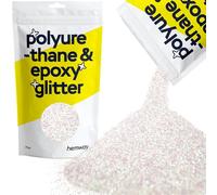 Hemway Polyurethane & Epoxy Glitter - Mother of Pearl Iridescent | 100g Fine Metallic Flake Sequins for Resin Crafts | Craft Supplies for Tumblers, Candles, Coasters, Glass & Floor Art Decoration