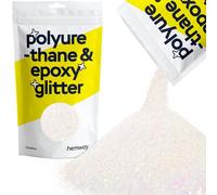 Hemway Polyurethane & Epoxy Glitter - Mother of Pearl Iridescent | 100g Ultrafine Metallic Flake Sequins for Resin Crafts | Craft Supplies for Tumblers, Candles, Glass & Floor Art Decoration