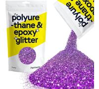Hemway Polyurethane & Epoxy Glitter - Purple | 100g Chunky Metallic Flake Sequins for Halloween Crafts | Craft Supplies for Tumblers, Candles, Coasters & Autumn Décor