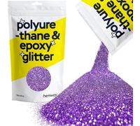 Hemway Polyurethane & Epoxy Glitter - Purple | 100g Microfine Metallic Flake Sequins for Resin Crafts | Craft Supplies for Tumblers, Candles, Coasters, Glass & Floor Art Decoration