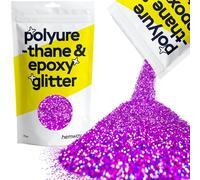 Hemway Polyurethane & Epoxy Glitter - Purple Holographic | Fine Metallic Flake Sequins for Resin Crafts | Craft Supplies for Tumblers, Candles, Coasters, Glass & Floor Art Decoration | 500 g