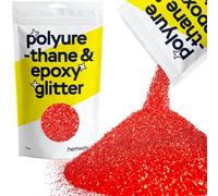 Hemway Polyurethane & Epoxy Glitter - Red | 100g Fine Metallic Flake Sequins for Halloween Crafts | Craft Supplies for Tumblers, Candles, Coasters & Autumn Décor