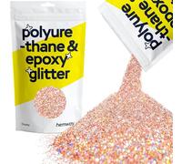 Hemway Polyurethane & Epoxy Glitter - Rose Gold Holographic | 100g Chunky Metallic Flake Sequins for Resin Crafts | Craft Supplies for Tumblers, Candles, Coasters, Glass & Floor Art Decoration