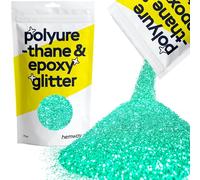 Hemway Polyurethane & Epoxy Glitter - Turquoise Blue | 100g Fine Metallic Flake Sequins for Resin Crafts | Craft Supplies for Tumblers, Candles, Coasters, Glass & Floor Art Decoration