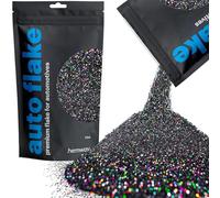 Hemway Premium Automotive Glitter Flake Paint Additive - Black Holographic | 100g Fine Metal Flakes for Car, Truck, RV, Motorbike & Boat Decoration | Mix with Auto Paint