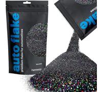 Hemway Premium Automotive Glitter Flake Paint Additive - Black Holographic | 100g Microfine Metal Flakes for Car, Truck, RV, Motorbike & Boat Decoration | Mix with Auto Paint