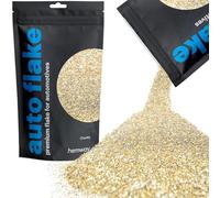 Hemway Premium Automotive Glitter Flake Paint Additive - Champagne Gold | 100g Chunky Metal Flakes for Car, Truck, RV, Motorbike & Boat Decoration | Mix with Auto Paint