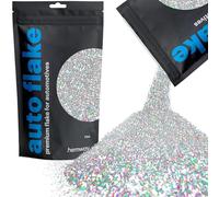 Hemway Premium Automotive Glitter Flake Paint Additive - Silver Holographic | 100g Fine Metal Flakes for Car, Truck, RV, Motorbike & Boat Decoration | Mix with Auto Paint