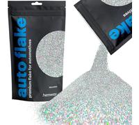 Hemway Premium Automotive Glitter Flake Paint Additive - Silver Holographic | 100g Microfine Metal Flakes for Car, Truck, RV, Motorbike & Boat Decoration | Mix with Auto Paint