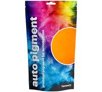 Hemway Premium Automotive Pearl Pigments for use in Cars, Custom Auto Paint, Binders, Clear Coatings, Casting, Gel Coatings, Resin, Powder Coating - UV Fluorescent Neon Tangerine Orange - 100g / 3.5oz