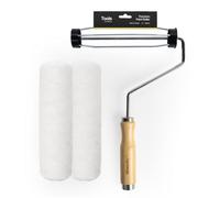 Hemway Premium Bamboo Paint Roller Frame 9 Inch & 2 X Sleeves, Decorating Painting Diy, Walls Ceiling Indoor Outdoor