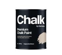 Hemway - Premium Chalk Paint - Cappuccino Brown 1 L | Chalky Matt Shabby Chic Finish for Interior Furniture & Walls | Quick Dry & 1 Coat
