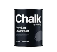 Hemway - Premium Chalk Paint - Soft Navy Blue 1 L | Chalky Matt Shabby Chic Finish for Interior Furniture & Walls | Quick Dry & 1 Coat