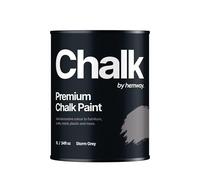 Hemway - Premium Chalk Paint - Storm Grey 1 L | Chalky Matt Shabby Chic Finish for Interior Furniture & Walls | Quick Dry & 1 Coat