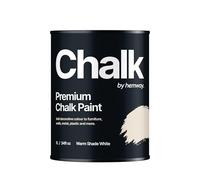 Hemway - Premium Chalk Paint - Warm Shade White 1 L | Chalky Matt Shabby Chic Finish for Interior Furniture & Walls | Quick Dry & 1 Coat